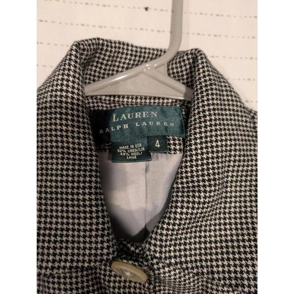 Lauren Ralph Lauren Stylish Houndstooth Patterned Jacket - Picture 10 of 13